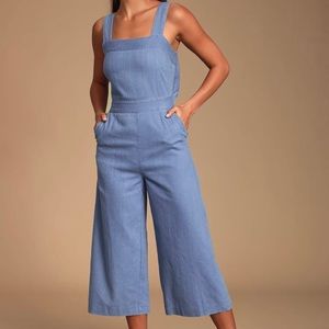 Blue jumpsuit